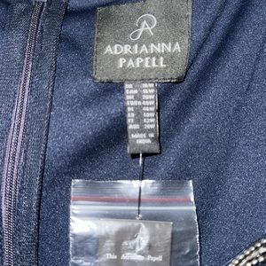 Midnight blue with beautiful beading cap sleeve